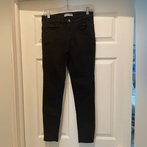Zara Basic Z1975 Denim Black Skinny Stretch Jeans Women’s Size 8
